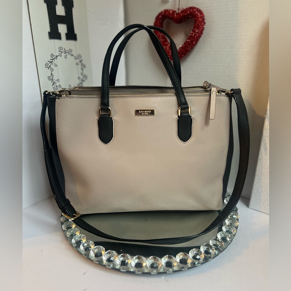 Kate Spade Black and Cream Satchel shoulder bag - Picture 5 of 16